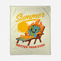 Summer Burn Earth-None-Fleece-Blanket-Studio Mootant