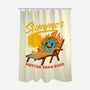 Summer Burn Earth-None-Polyester-Shower Curtain-Studio Mootant