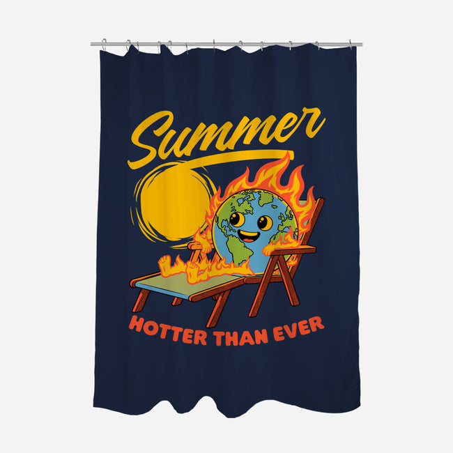 Summer Burn Earth-None-Polyester-Shower Curtain-Studio Mootant
