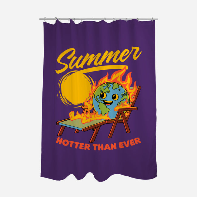 Summer Burn Earth-None-Polyester-Shower Curtain-Studio Mootant