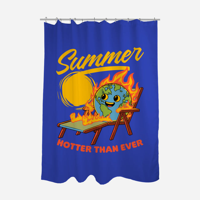 Summer Burn Earth-None-Polyester-Shower Curtain-Studio Mootant