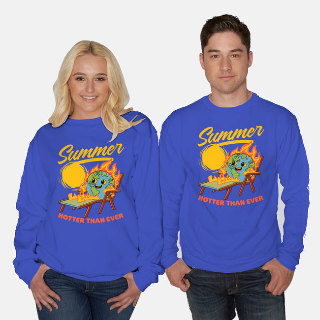 Summer Burn Earth-Unisex-Crew Neck-Sweatshirt-Studio Mootant
