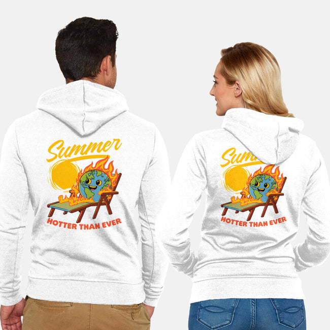 Summer Burn Earth-Unisex-Zip-Up-Sweatshirt-Studio Mootant