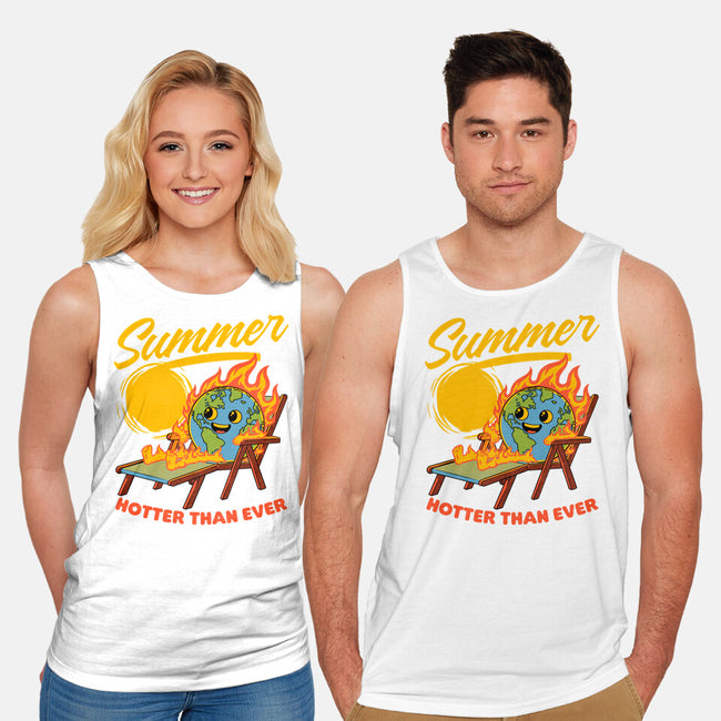 Summer Burn Earth-Unisex-Basic-Tank-Studio Mootant