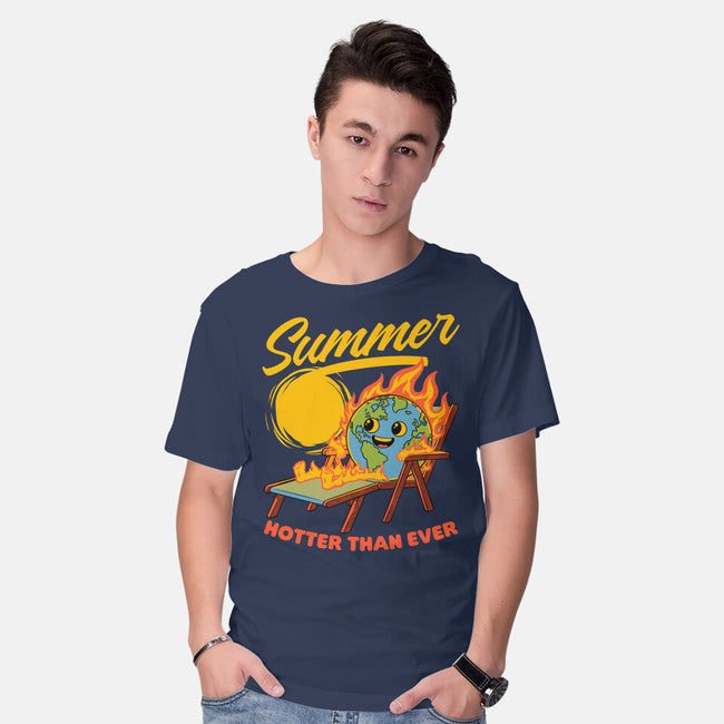 Summer Burn Earth-Mens-Basic-Tee-Studio Mootant