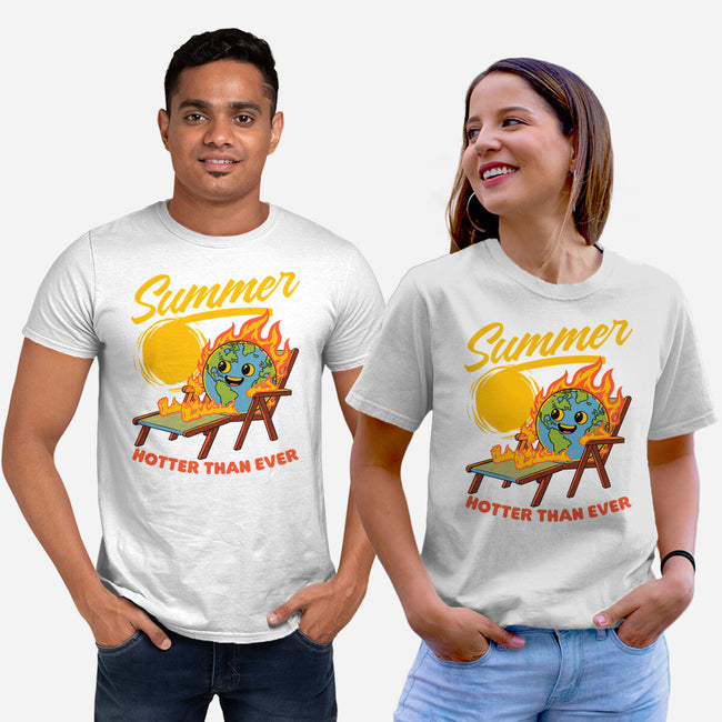 Summer Burn Earth-Unisex-Basic-Tee-Studio Mootant