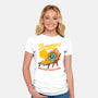 Summer Burn Earth-Womens-Fitted-Tee-Studio Mootant