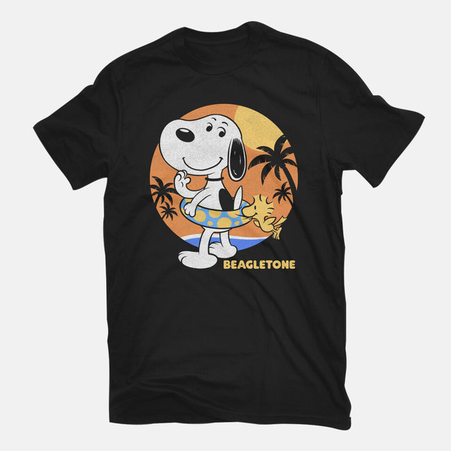 Beagle Sun Block-Mens-Basic-Tee-Studio Mootant