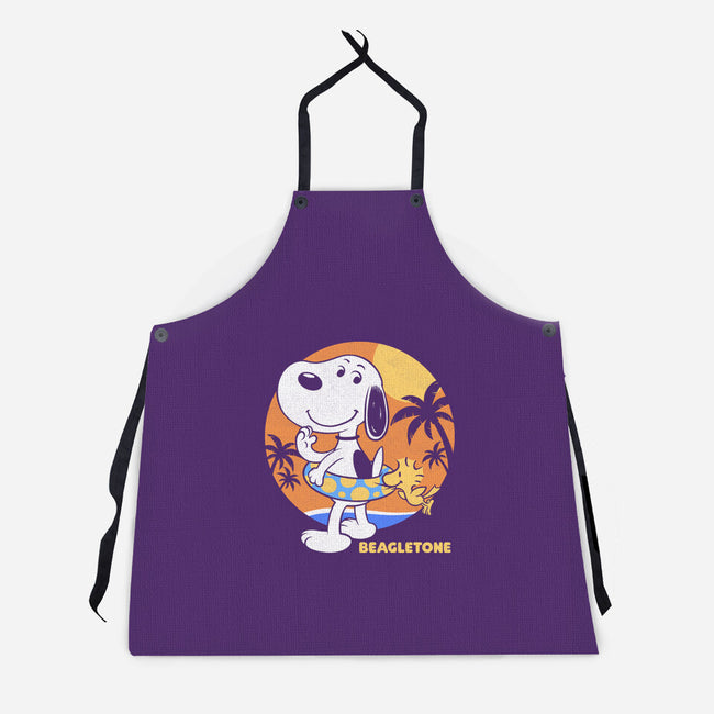 Beagle Sun Block-Unisex-Kitchen-Apron-Studio Mootant