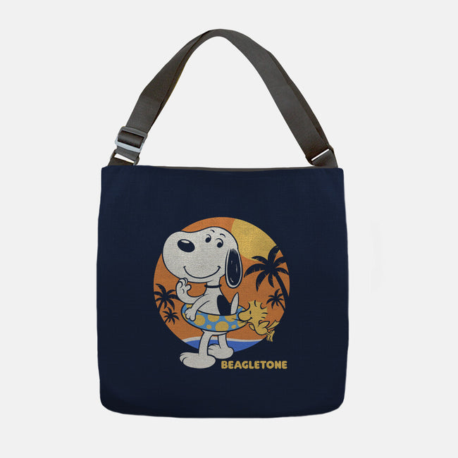 Beagle Sun Block-None-Adjustable Tote-Bag-Studio Mootant