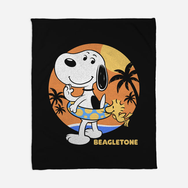 Beagle Sun Block-None-Fleece-Blanket-Studio Mootant