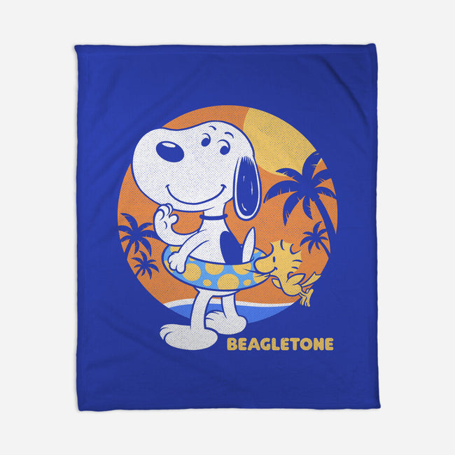 Beagle Sun Block-None-Fleece-Blanket-Studio Mootant
