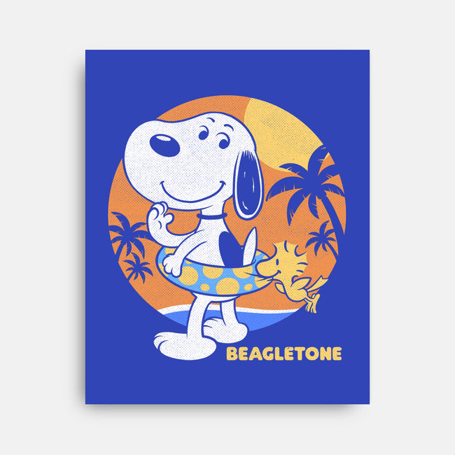 Beagle Sun Block-None-Stretched-Canvas-Studio Mootant