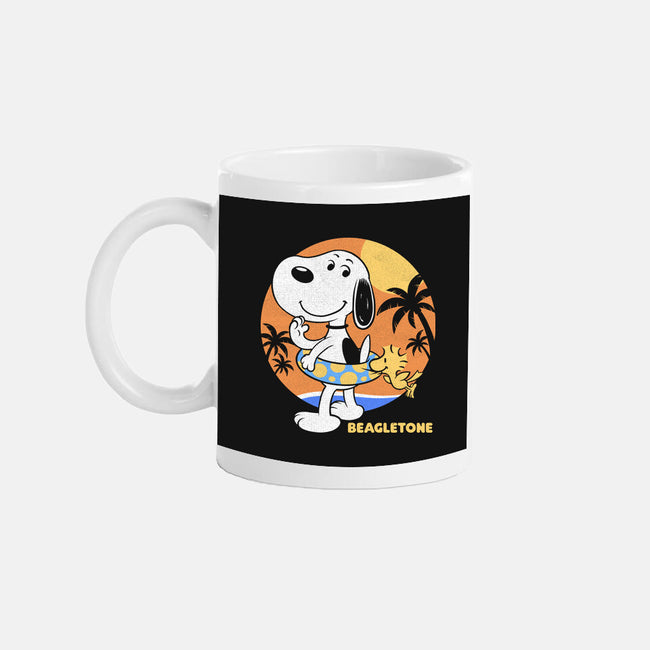 Beagle Sun Block-None-Mug-Drinkware-Studio Mootant