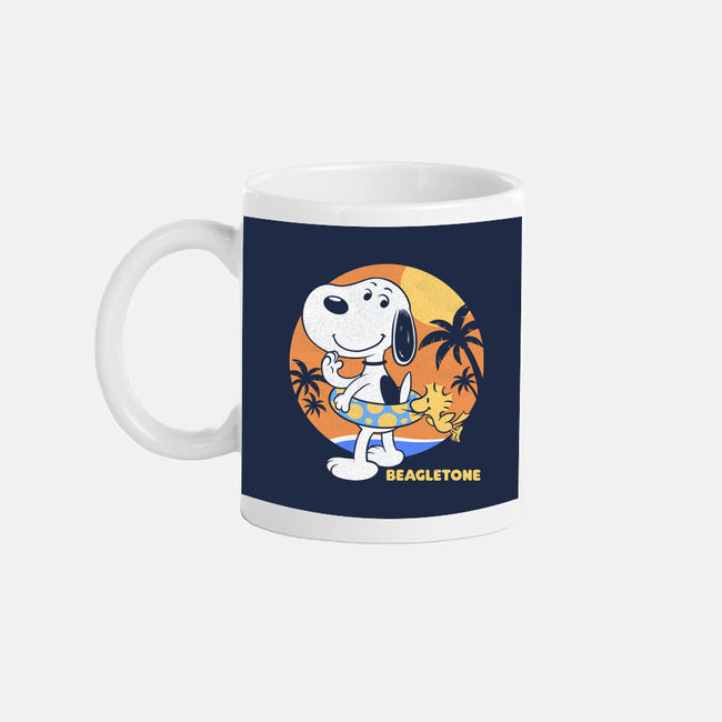Beagle Sun Block-None-Mug-Drinkware-Studio Mootant