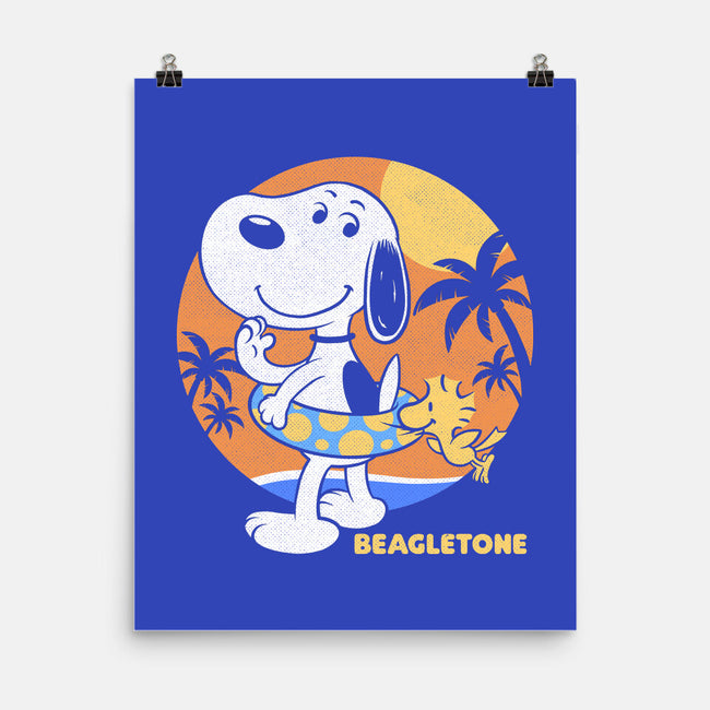 Beagle Sun Block-None-Matte-Poster-Studio Mootant