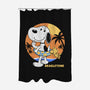 Beagle Sun Block-None-Polyester-Shower Curtain-Studio Mootant