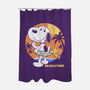 Beagle Sun Block-None-Polyester-Shower Curtain-Studio Mootant
