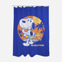 Beagle Sun Block-None-Polyester-Shower Curtain-Studio Mootant