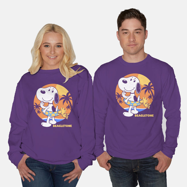 Beagle Sun Block-Unisex-Crew Neck-Sweatshirt-Studio Mootant