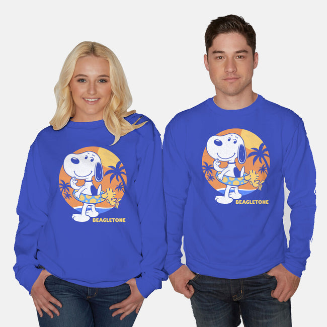Beagle Sun Block-Unisex-Crew Neck-Sweatshirt-Studio Mootant