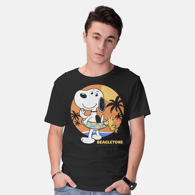Beagle Sun Block-Mens-Basic-Tee-Studio Mootant