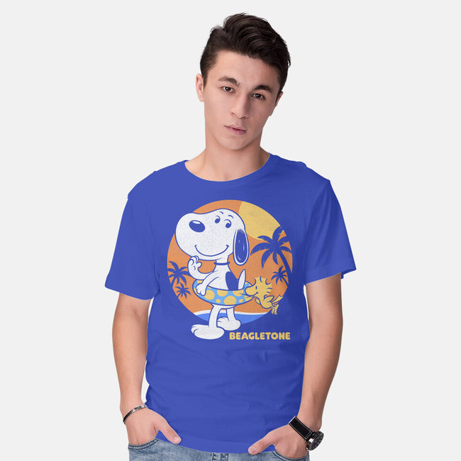 Beagle Sun Block-Mens-Basic-Tee-Studio Mootant