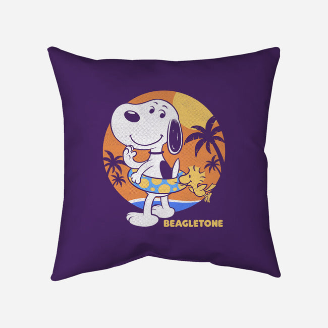 Beagle Sun Block-None-Removable Cover w Insert-Throw Pillow-Studio Mootant