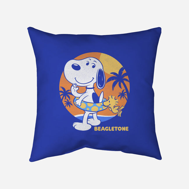Beagle Sun Block-None-Removable Cover w Insert-Throw Pillow-Studio Mootant