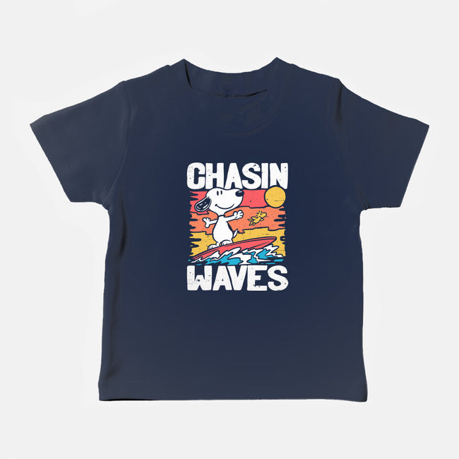 Beagle Summer Surf-Baby-Basic-Tee-Studio Mootant