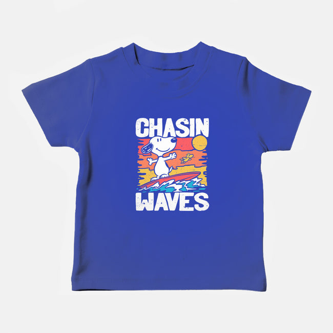 Beagle Summer Surf-Baby-Basic-Tee-Studio Mootant