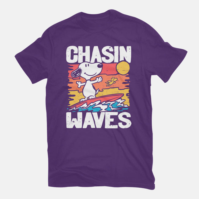 Beagle Summer Surf-Mens-Basic-Tee-Studio Mootant