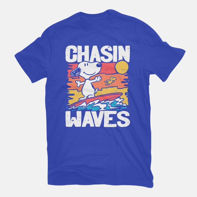 Beagle Summer Surf-Mens-Basic-Tee-Studio Mootant