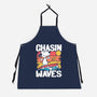 Beagle Summer Surf-Unisex-Kitchen-Apron-Studio Mootant