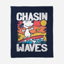 Beagle Summer Surf-None-Fleece-Blanket-Studio Mootant