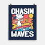 Beagle Summer Surf-None-Matte-Poster-Studio Mootant