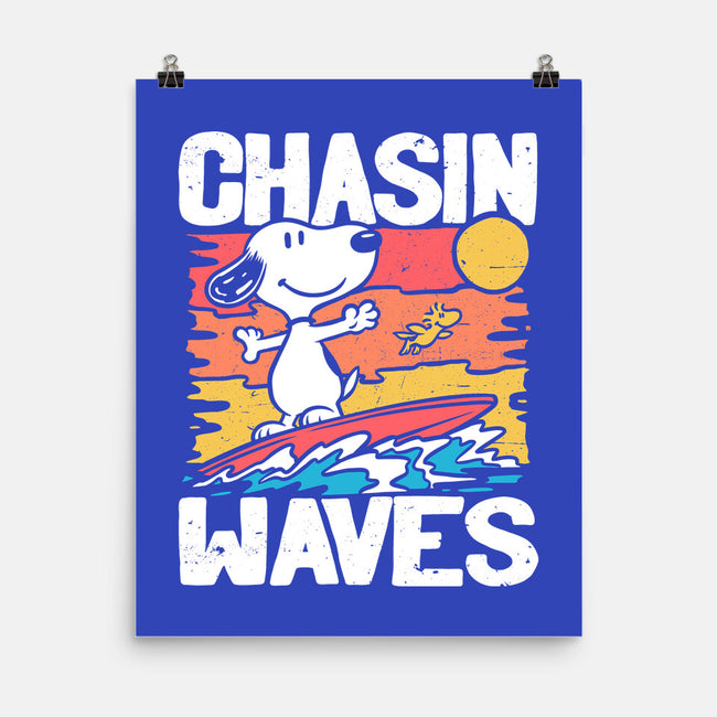 Beagle Summer Surf-None-Matte-Poster-Studio Mootant