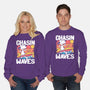 Beagle Summer Surf-Unisex-Crew Neck-Sweatshirt-Studio Mootant
