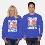 Beagle Summer Surf-Unisex-Crew Neck-Sweatshirt-Studio Mootant