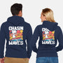 Beagle Summer Surf-Unisex-Zip-Up-Sweatshirt-Studio Mootant