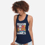 Beagle Summer Surf-Womens-Racerback-Tank-Studio Mootant