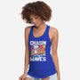 Beagle Summer Surf-Womens-Racerback-Tank-Studio Mootant