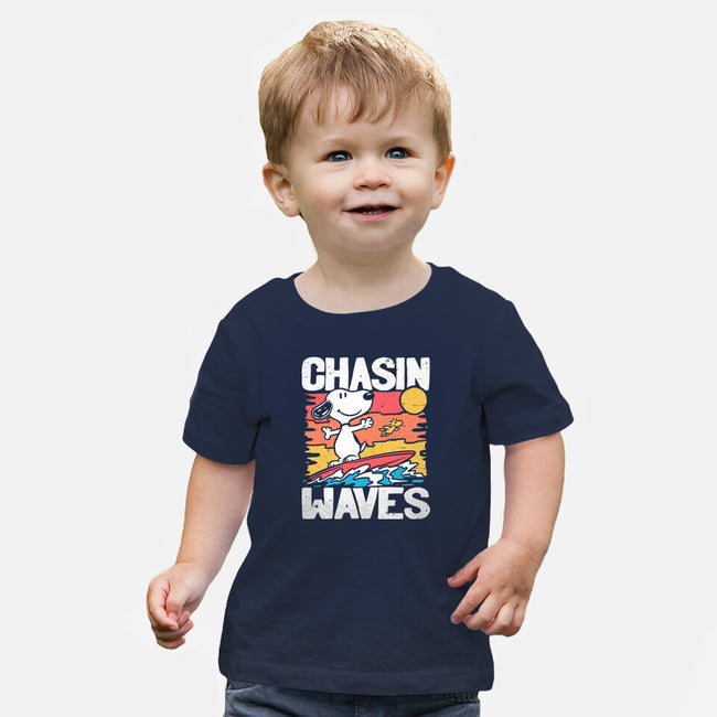 Beagle Summer Surf-Baby-Basic-Tee-Studio Mootant