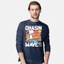 Beagle Summer Surf-Mens-Long Sleeved-Tee-Studio Mootant