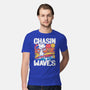 Beagle Summer Surf-Mens-Premium-Tee-Studio Mootant