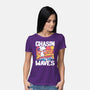Beagle Summer Surf-Womens-Basic-Tee-Studio Mootant