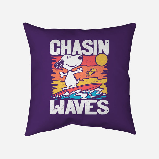 Beagle Summer Surf-None-Removable Cover w Insert-Throw Pillow-Studio Mootant