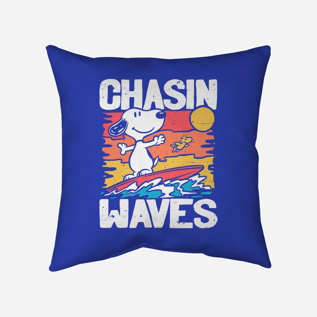 Beagle Summer Surf-None-Removable Cover w Insert-Throw Pillow-Studio Mootant