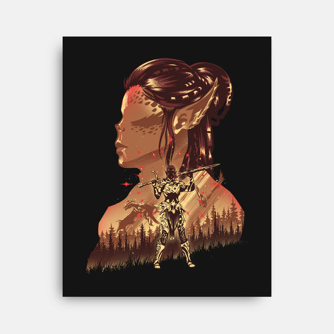 Githyanki Fighter-None-Stretched-Canvas-hypertwenty