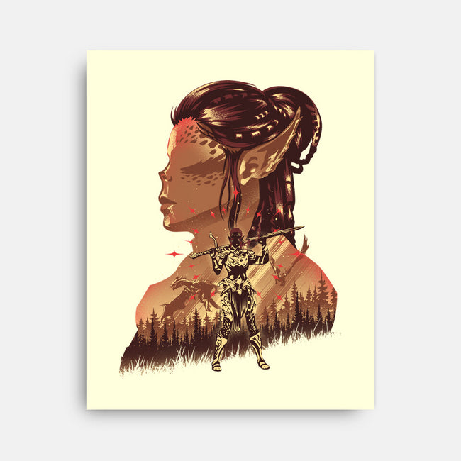 Githyanki Fighter-None-Stretched-Canvas-hypertwenty